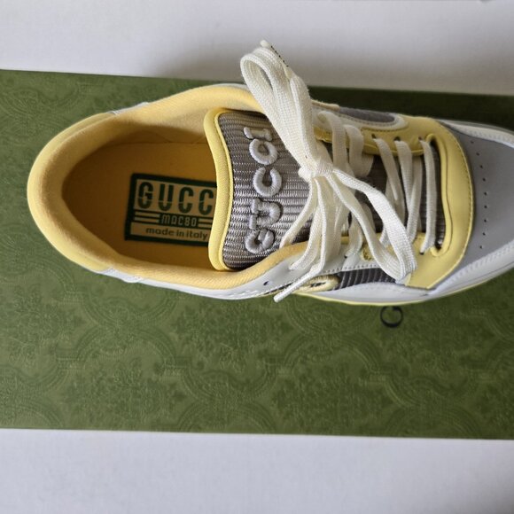 NIB Gucci Mac80 leather Sneakers IT 38.5 US 8.5 - Picture 8 of 13